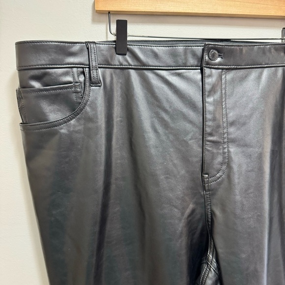 Abercrombie & Fitch The Skinny High Rise Faux Leather Pants Size 37 = Size 24 - Picture 7 of 12